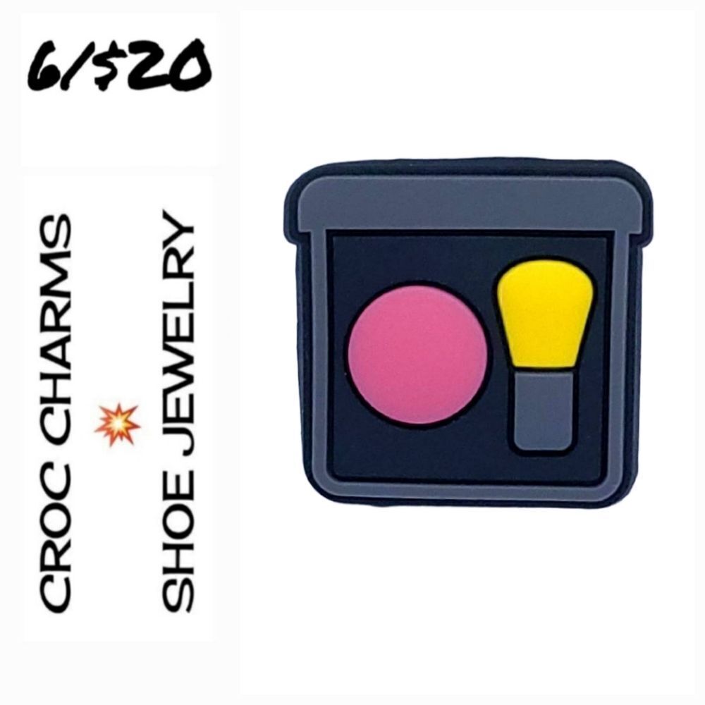 6/$20 Makeup Cosmetics Croc Charm Shoe Jewelry Girly Powder Blush Eyeshadow